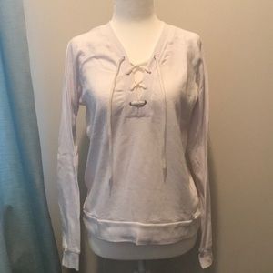 Monrow White Sweatshirt XS